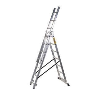 DRABEST Drabina aluminiowa 3x6 na schody