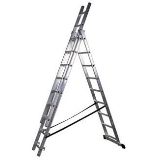 DRABEST Wielofunkcyjna drabina aluminiowa DW 3X7 4,23M